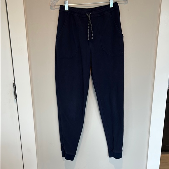 Patagonia Kids Micro D Blue and Gray Jogger Sweatpants - Picture 5 of 7